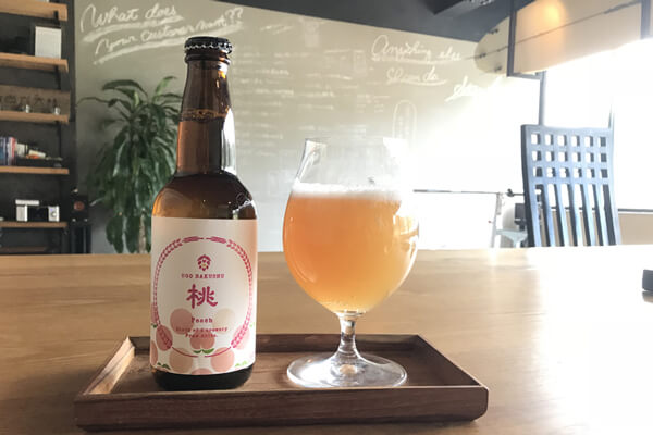 羽後麦酒の限定クラフトビール、桃エール